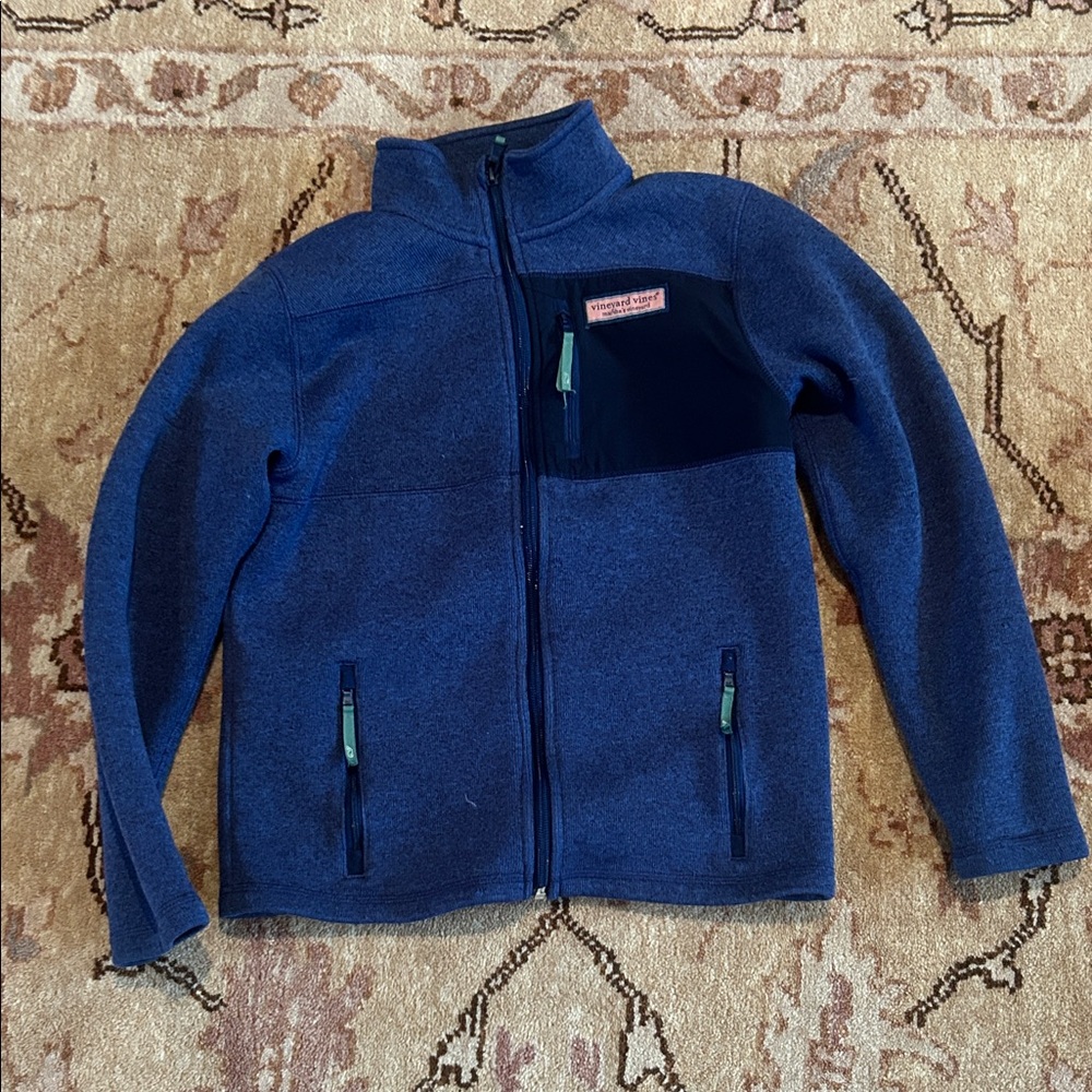 Vineyard Vines Kids Navy Fleece Jacket